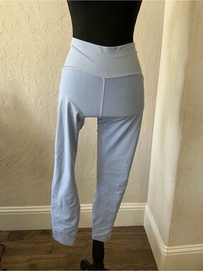 Lululemon High-Waist Light Blue Yoga Pants